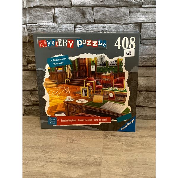 Ravensburger Mystery Puzzle - A Murderous Birthday - 408 pieces - Brand New