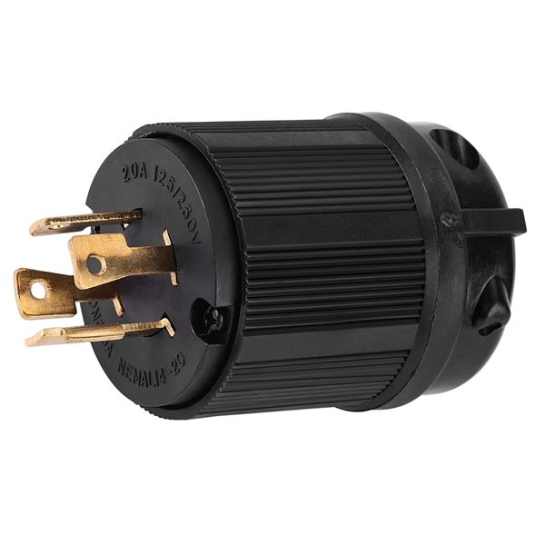 US Twist Lock Plug - NEMA 14 to 20P US Four-Hole Power Plug - 4 Terminal Male Power Plug - Brand New