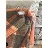 Image 3 : Long Coat for Women - Plaid Shacket - Size: 2XL - Orange - Brand New