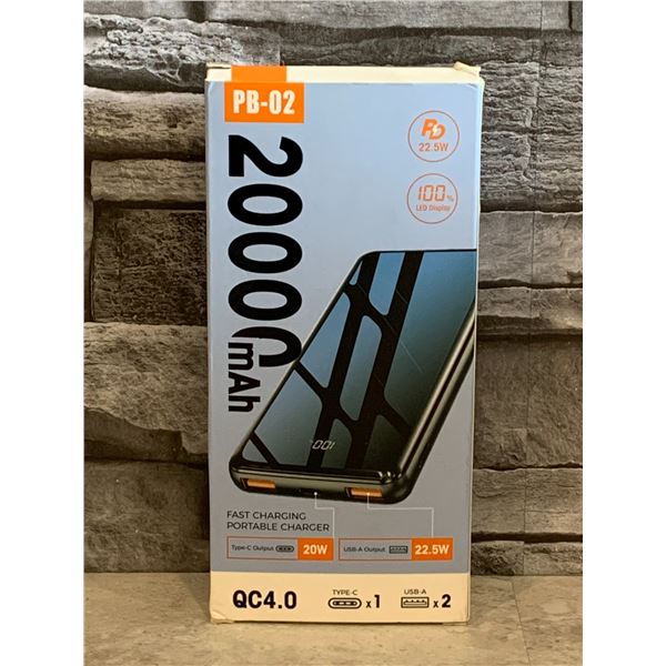 Portable Charger - 20000 mAh - Brand New