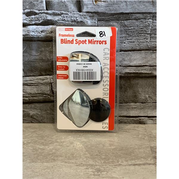 Frameless Blind Spot Mirrors - Brand New