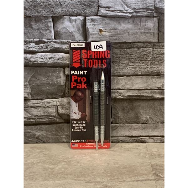 Nail Set and Door Pin Removal Tool - 2 pcs - 1/32" & 2/32" - Brand New