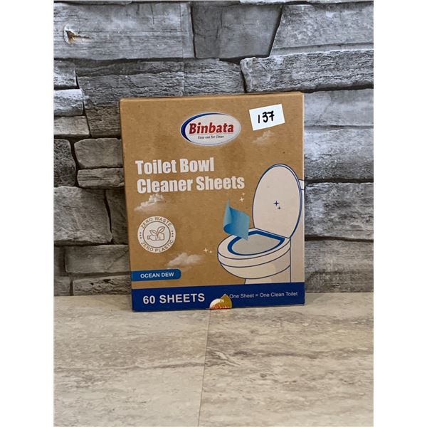 Toilet Bowl Cleaner Sheets - Ocean Dew - 60 Sheets - Brand New