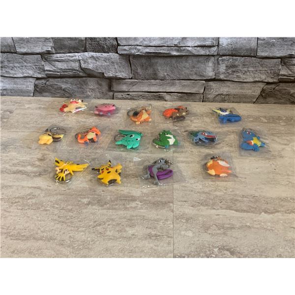 Pokemon Keychains - 15 pcs - Brand New