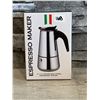 Image 1 : Stainles Steel Espresso Maker - 2 Cup - Brand New