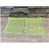 Image 2 : Fruit Protection Bags with Draw String - 100 pcs - Lime Green - Brand New