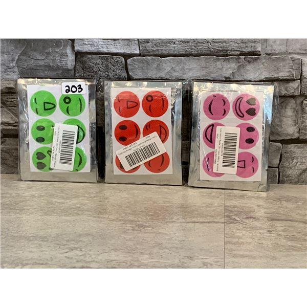 Lot of 3 - Mosquito Repellant Stickers - Brand New