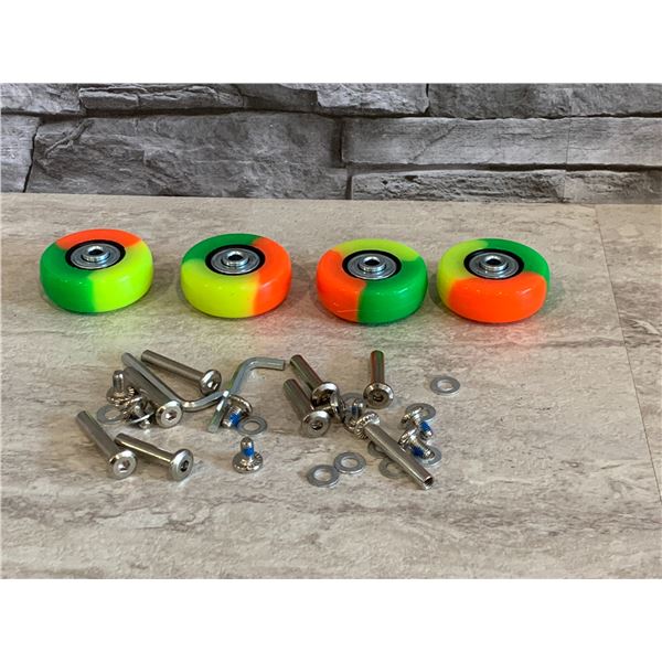 Ownmy 50mm Set of 4 Luggage Suitcase Replacement Wheels and Kit - Brand New