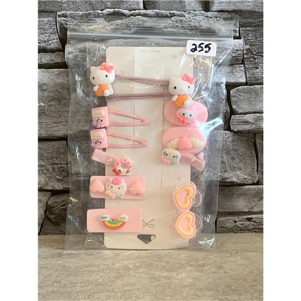 Kawaii Hair Clips 12 Pcs - Brand New