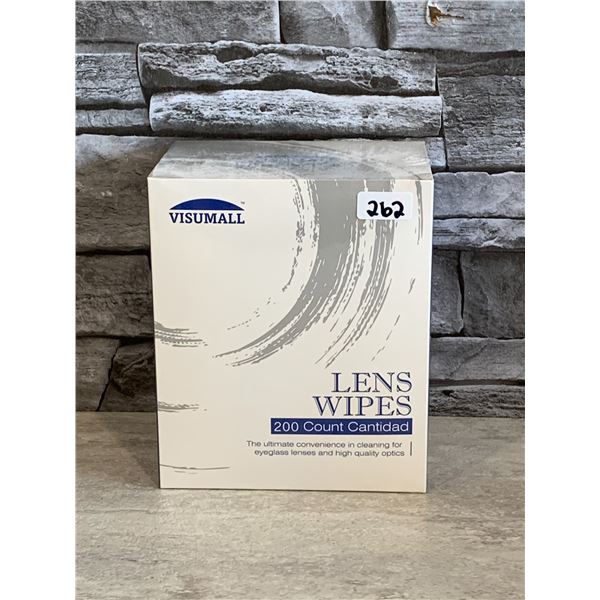 Visumall Lens Wipes 200 Count - Brand New