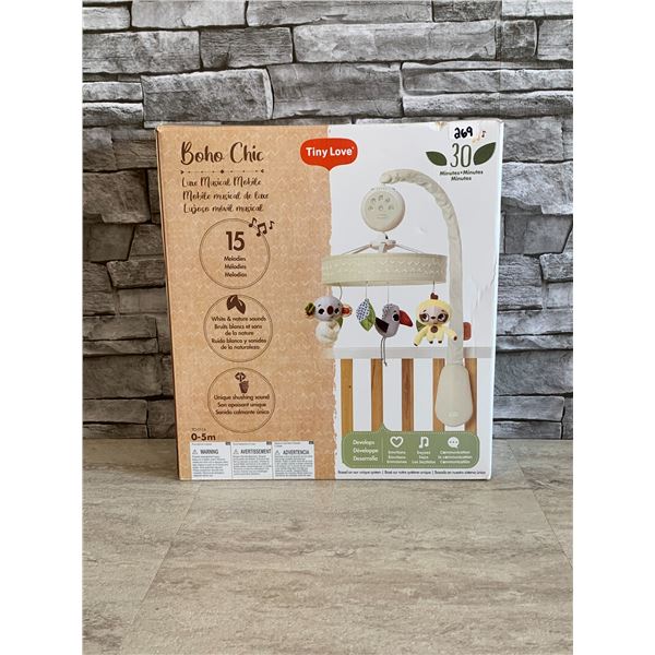 Tiny Lover Boho Chic Musical Mobile 15 Melodies - Brand New