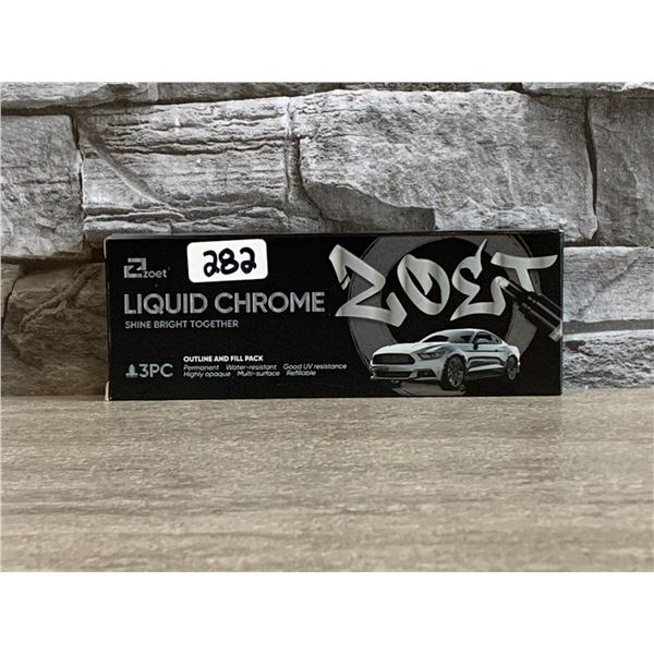 Zoet Liquid Chrome Shine Bright Together Outline And Fill 3Pcs - Brand New