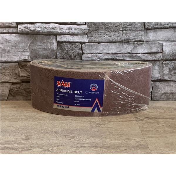 Sali 10 Pcs Sanding Belts 4" x 24" - Brand New