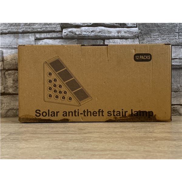 Solar Anti-Theft Stair Lamps 12 Packs - Brand New
