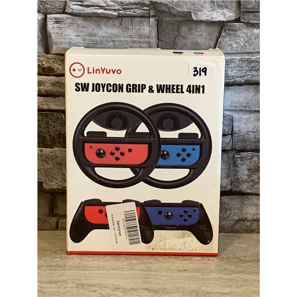 LinYuvo SW Joycon Grip & Wheel 4 in 1 - Brand New