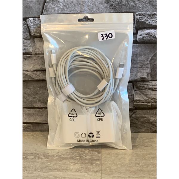 USB Type C Block With 10 Ft Cord 2 Pack - Brand New
