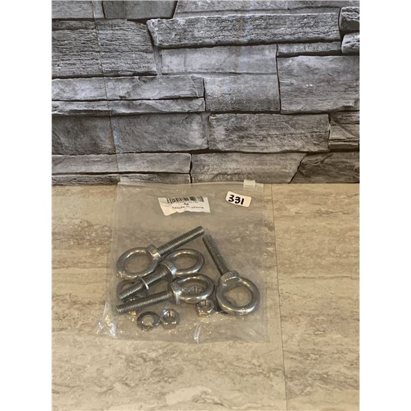 Aivoof Stainless Steel Eye Bolts 4 Pack With Washer And Nuts M10 - Brand New