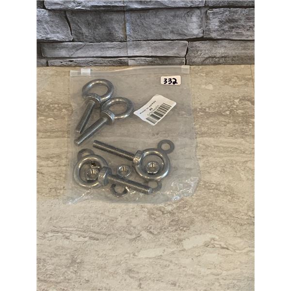 Aivoof Stainless Steel Eye Bolts 4 Pack With Washer And Nuts M10 - Brand New