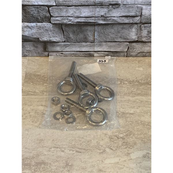 Aivoof Stainless Steel Eye Bolts 4 Pack With Washer And Nuts M10 - Brand New