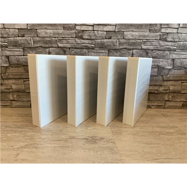 Cardinal 4 Pack of Round Ring Binders 1.5" White - Brand New
