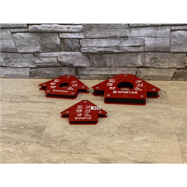 Lot of 3 Magnetic Squares Different Sizes - Brand New