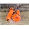 Image 2 : Motorcycle Bike Handle Bar Grips Orange 7/8" - Brand New
