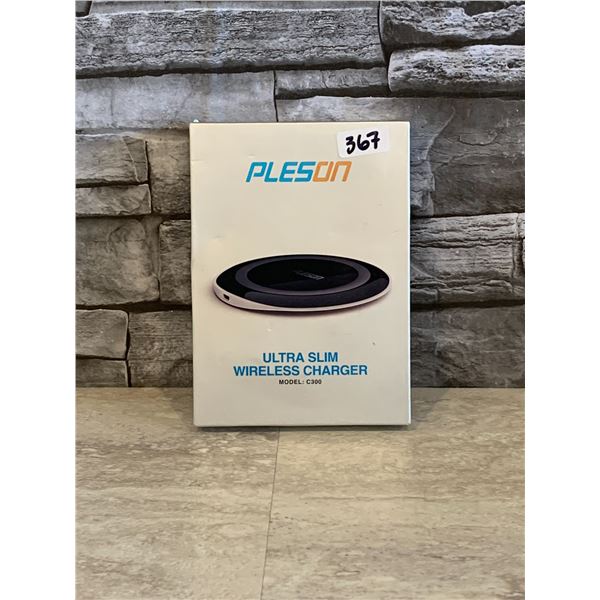Pleson Ultra Slim Wireless Charger Model C300 - Brand New