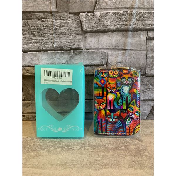 Womens Credit Card Holder Cats Brand New