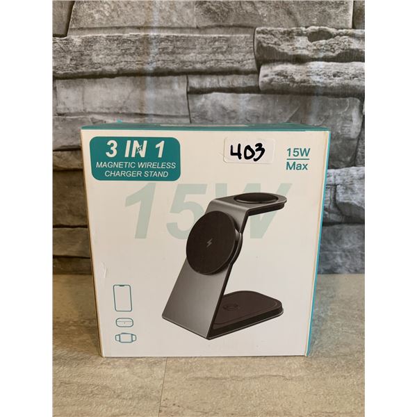 3 in 1 Wireless Charger Stand for Phone/Watch/Airpods Brand New