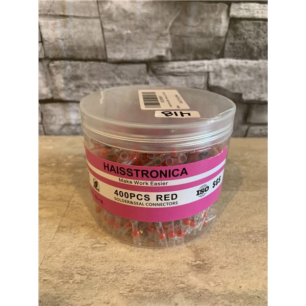 400 Pcs Red Solder & Seal Connectors Brand New