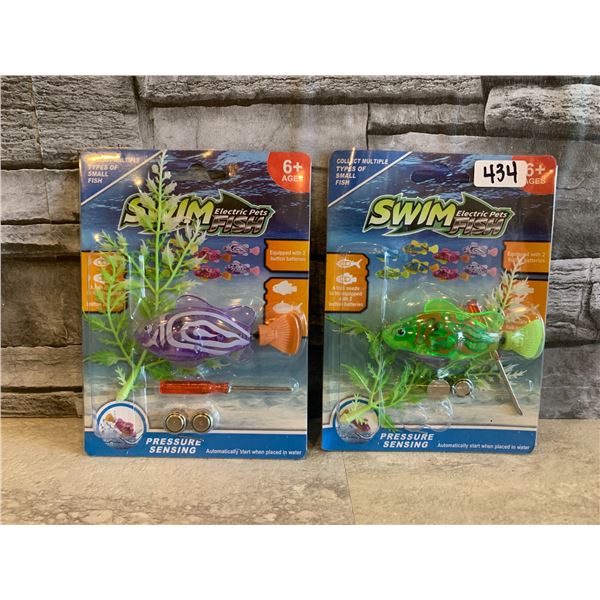 Lot of 2 Swim Fish Electric Pets Ages 3+
