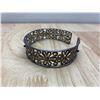 Image 2 : Vintage Filigree Cuff Bracelet - Metal Unknown - 16.1gr