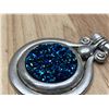 Image 4 : Blue Druzy Quartz Pendant - Metal Unknown