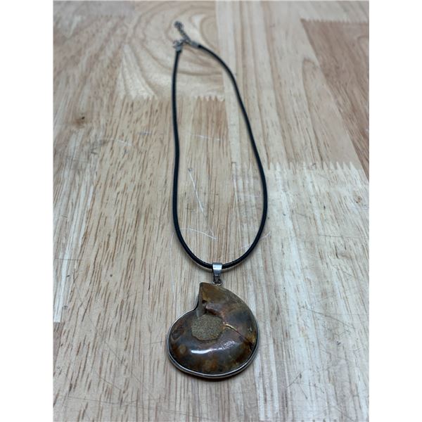 Vintage Ammonite Shell With Necklace