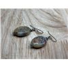 Image 2 : Set of Vintage Moss Agate Earrings