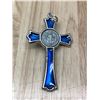 Image 4 : Blue Enamel St. Benedict Crucifix