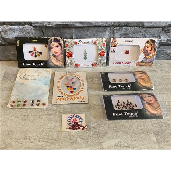 Lot of 8 Various Packs of Bindi Dots