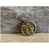 Image 2 : Two Tone Bronze & Silver Color Greek Coin Pendant