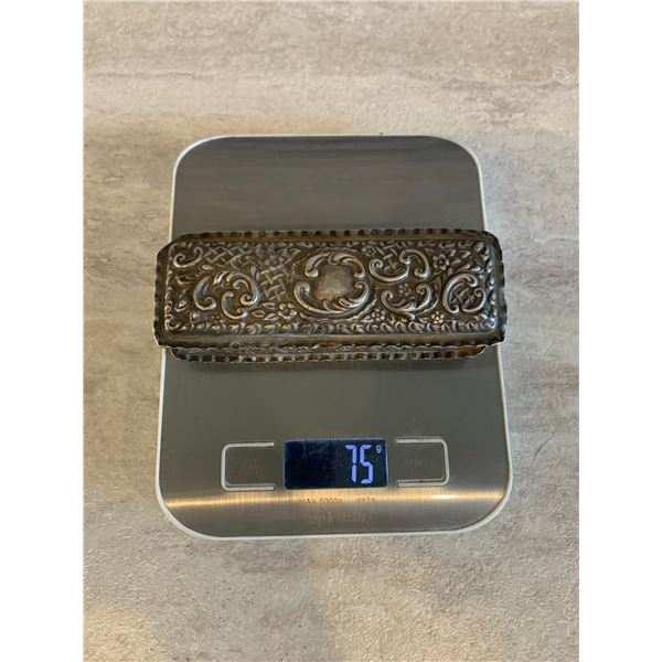 Edwardian Era Solid Sterling Silver Trinket Box 75g - 1901-1910