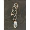 Image 1 : Large Quartz Point Pendant With Chain