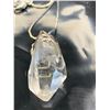 Image 2 : Large Quartz Point Pendant With Chain