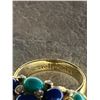 Image 4 : Stella & Dot  Gold Blue Cluster Statement Ring