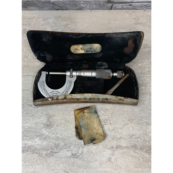 Vintage Micrometer With Case (Inside is a little wet)