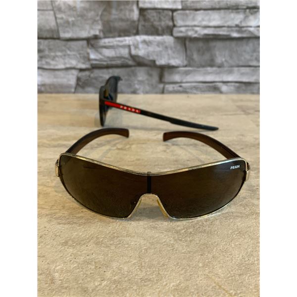 Mens Prada Glasses - Scratch On Left - Side (Broken Pair Included)