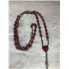 Image 3 : Antique Catholic Red Seed Rosary With Cross