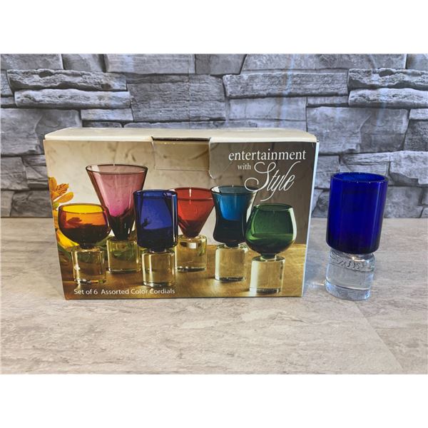 Home Essentials Set of 6 Assorted Colour Cordials