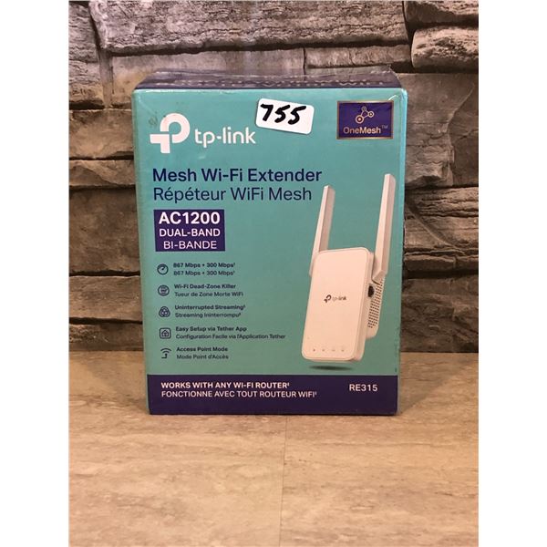 Tp-Link Mesh WI-Fi Extender AC1200 Dual -Band