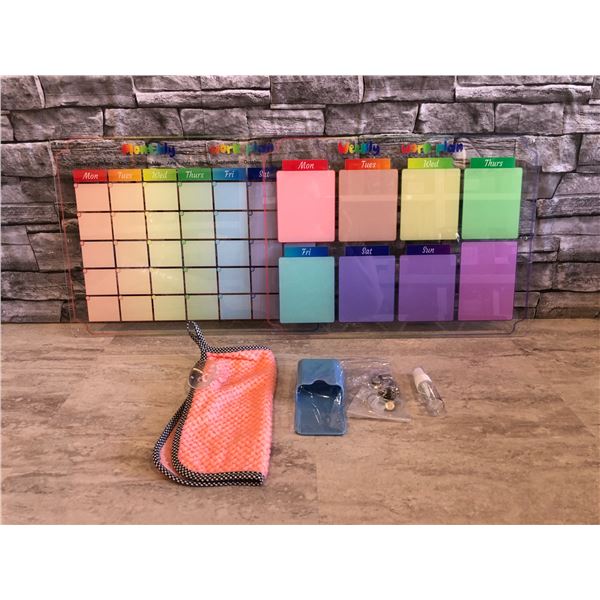 Acrylic Monthly Planner Calander Dry Erase Board