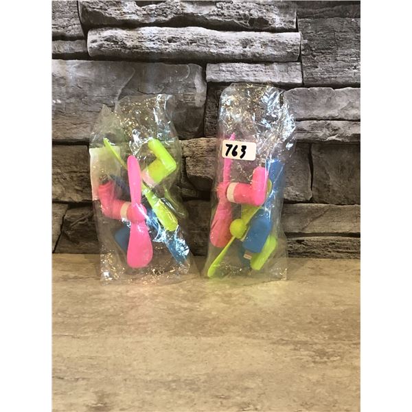 Lot of 2 Fans for Iphones 3 Per Pack