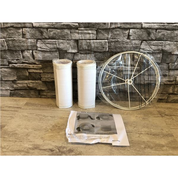 Wankaix 2 Pack Fabric Lamp Shades 10x10x8